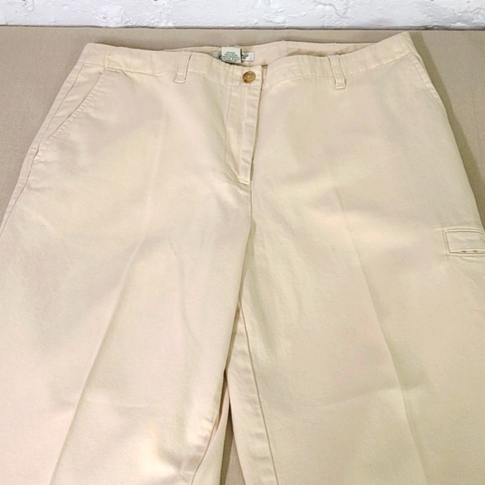 - ORVIS 100% Cotton Cream Pants Size 12 Y2K